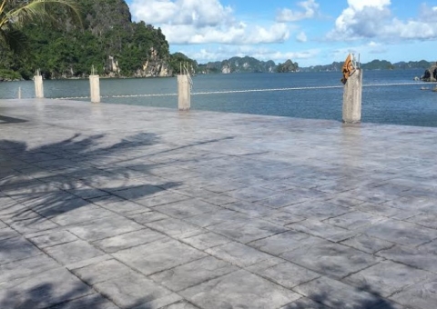 Bê tông nghệ thuật Secoin tại Resort Quang Hanh